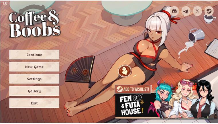 更新【互动SLG/后宫/动态】咖啡与欧派 V1.3 STEAM官中步兵版+DLC [3.60G]