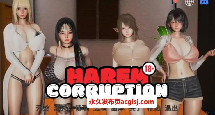 【PC/安卓/AI汉化版/3D/亚洲SLG游戏】后宫腐败 (Harem Corruption) Ver8.0 AI汉化版+PC+安卓+3D亚洲SLG游戏+5.66G